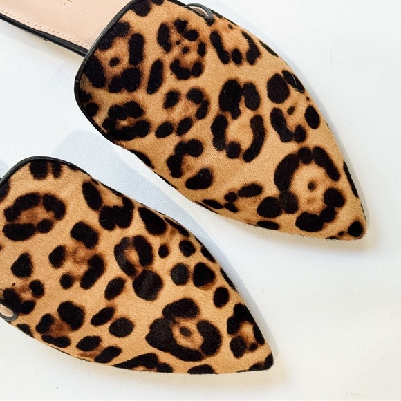 Rachel Zoe Natalie leopard print calf hair flat/ mule ❤️ - Picture 7 of 7
